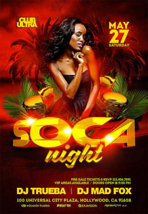 Soca Night Party Flyer