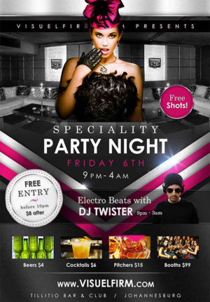 Speciality Party Flyer