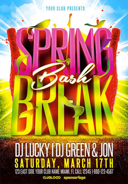 Spring Break Bash Flyer