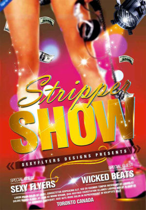 Stripper Show Flyer