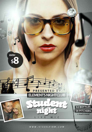 Student Club Night Flyer