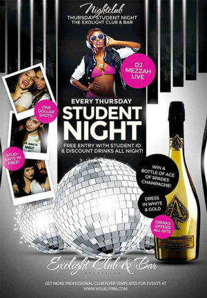 Student Night Flyer