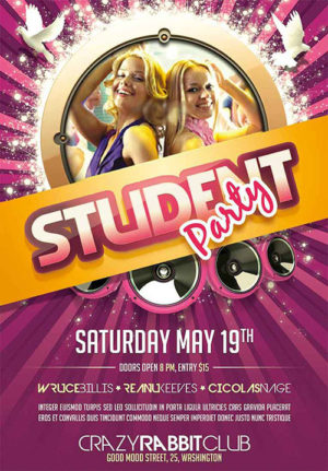 Student Party Flyer