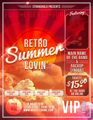 Summer Lovin' Retro Flyer