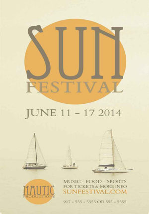 Sun Festival Flyer
