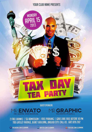 Tax Day Tea Party Flyer