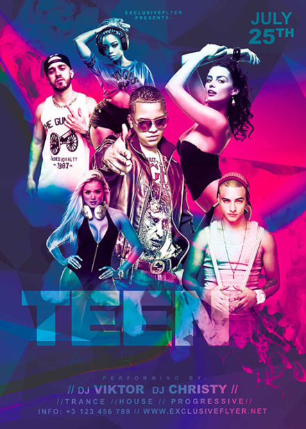 Teen Party Flyer