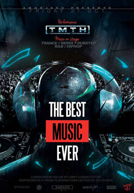 The Best Music Ever Flyer T1