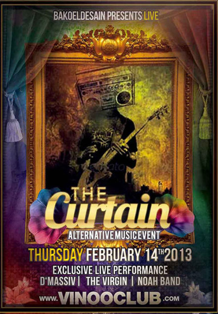The Curtain Music Flyer