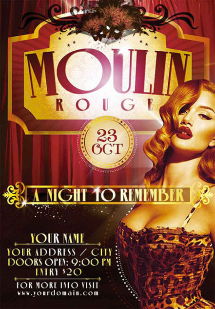 The Moulin Rouge Flyer