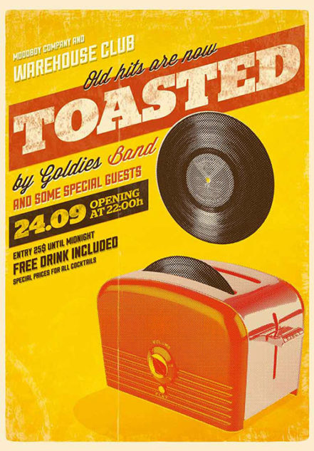 Toasted Vintage Poster
