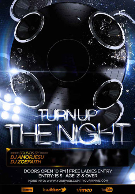 Turn Up The Night Flyer
