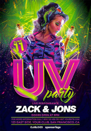 UV Party Flyer