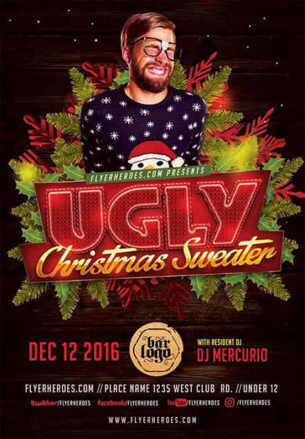 Ugly Sweater Christmas Flyer v2
