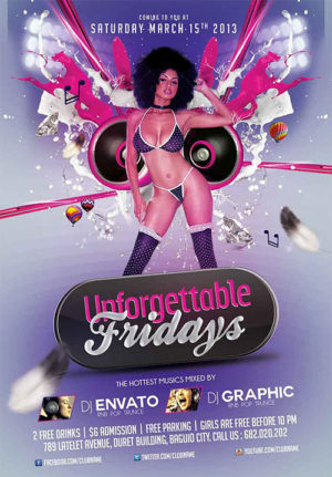 Unforgettable Fridays Flyer 1
