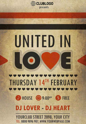 United In Love Flyer