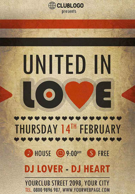 United In Love Flyer