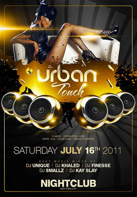 Urban Touch Party Flyer