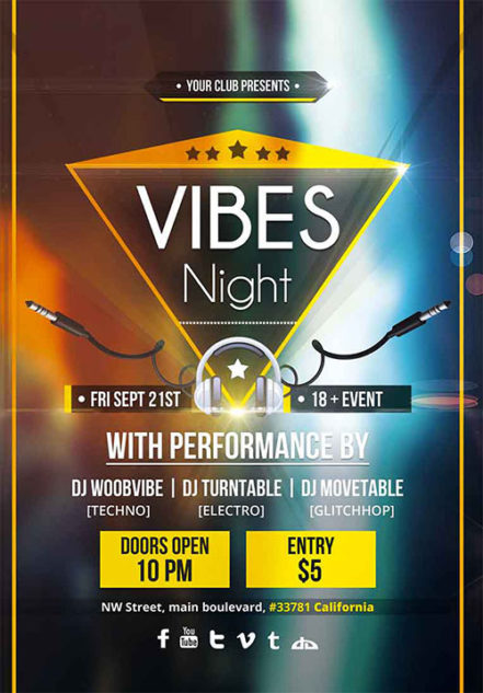 Vibes Night Flyer 3