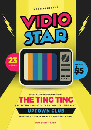 Vidio Star Music Flyer