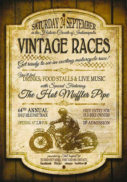 Vintage Motorcycle Flyer 2
