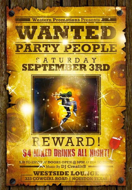 Wanted flyer