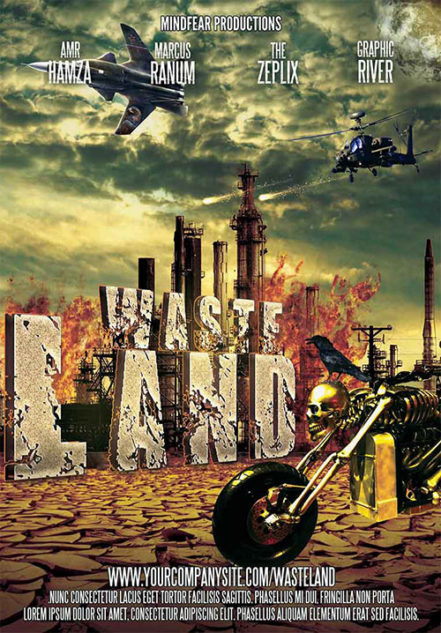 Wasteland Action Scifi Poster