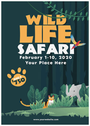 Wildlife Safari Poster 2