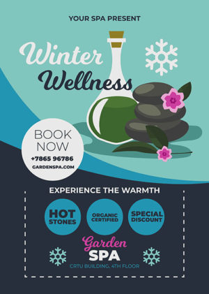 Winter Wellness Spa Flyer