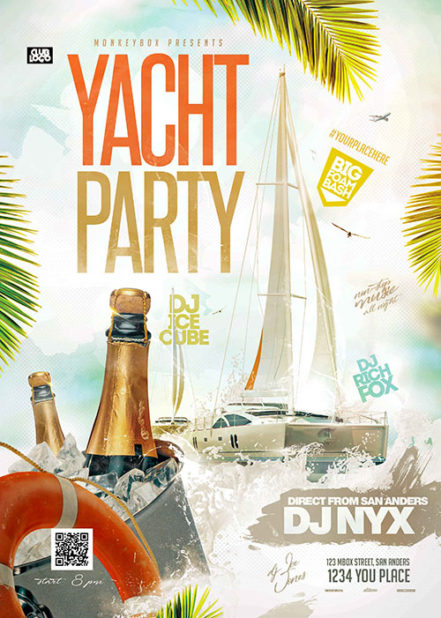 Yacht Party Flyer 22