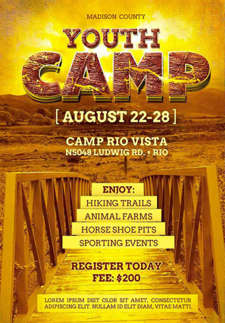 Youth Camp Flyer