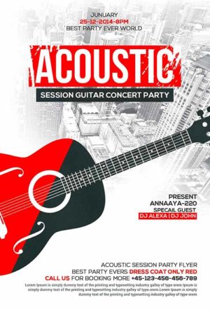 acoustic session flyer