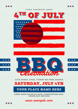 4th Of July BBQ Party Flyer 2