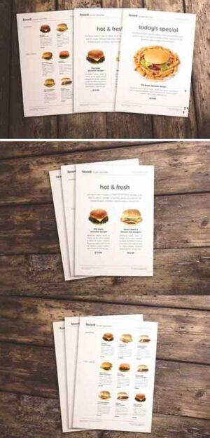 Burger Menu Set 2