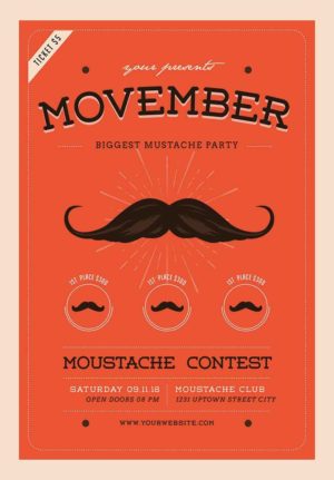 Movember Event Flyer O