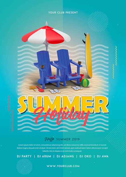 Summer Holiday Flyer A2