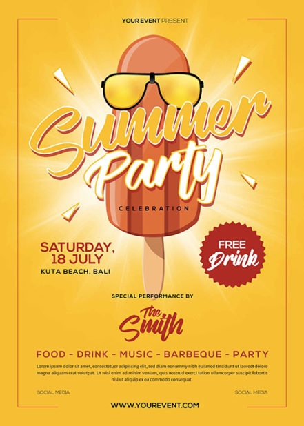 Summer Party Flyer U1