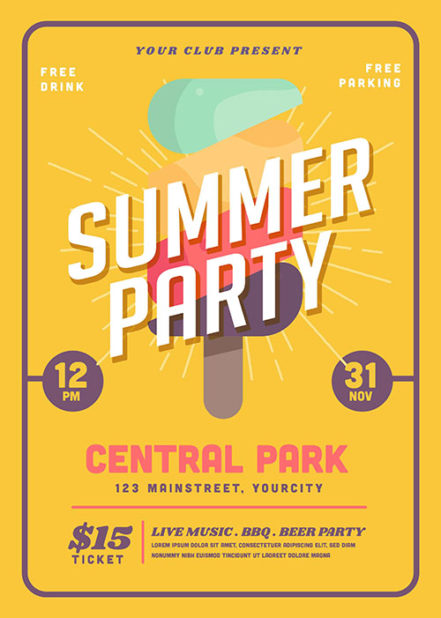 Summer Party Flyer U2