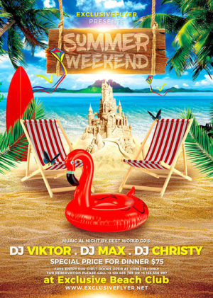 Summer Weekend Flyer A2