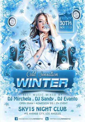 Winter Cold Sensation Flyer