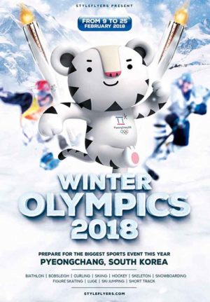 Winter Olympics 2018 Flyer T2