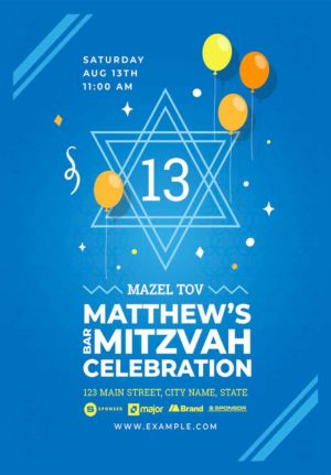 Bar Mitzvah Flyer 35