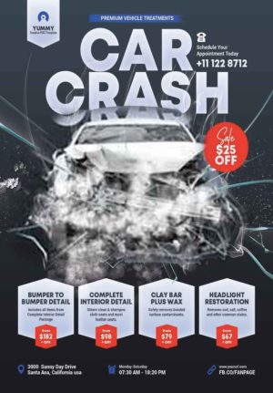 Car Crash Services Flyer