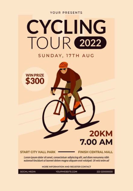 Cycling Tour Flyer