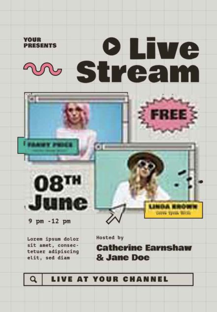 Live Stream Event Flyer