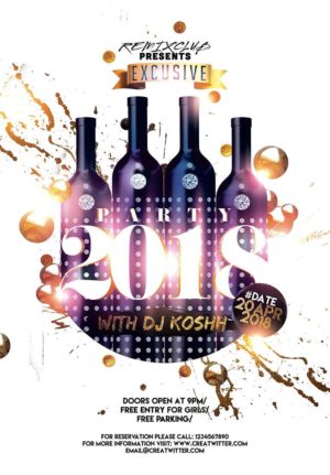 2018 New Year Party Flyer 3
