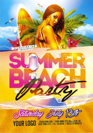 Beach Party Flyer 10