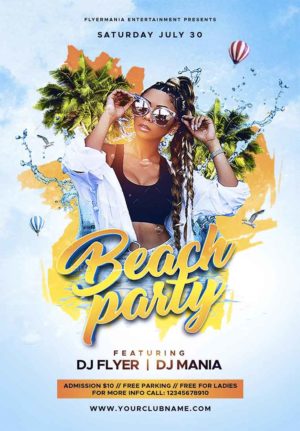 Beach Party Flyer 3