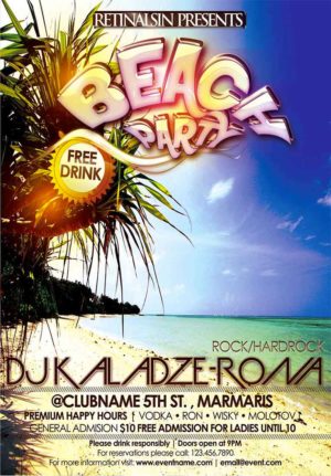 Beach Party Flyer 5