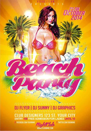 Beach Party Flyer 6